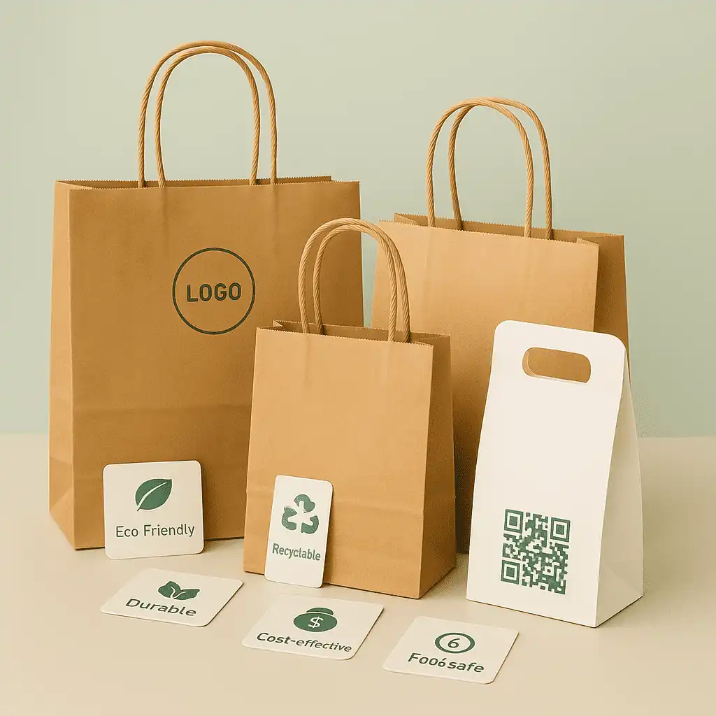 What are the benefits of using Kraft paper bags?